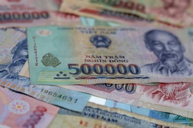 Vietnam dong banknotları. Para kavramı