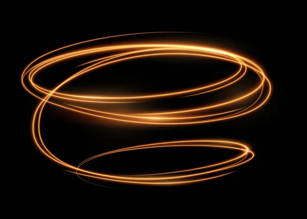 Glödande Glänsande Spiral Linje Effekt Glödande Abstrakt Ljus Hastighet Rörelse — Stock vektor