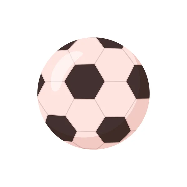 Fotbalové Sportovní Vybavení Izolovaný Míč Pro Hraní Hřišti Hráči Koníčkové — Stockový vektor