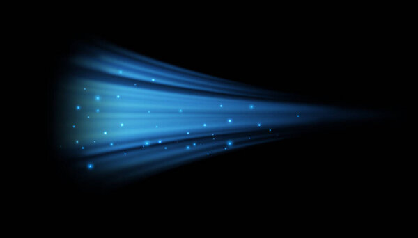 Air flow effect with shimmering, isolated fading gust of wind movement or current of air with flickering. Draft or breeze with shining. Vector illustration