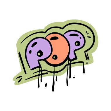 Kısa ve yumruklayıcı graffiti sloganı, sokak sanatı tabiri. Duvara damlatan boya ile çizilmiş parlak ve koyu renkler. Sanatçılar, etiketler ve karakter yazıtiplerinin duvar resmi ve öz ifadesi