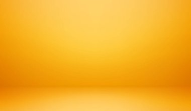 Stüdyoda bulanık bir arkaplan, fotoğraf çekimi için gerçekçi bir yer, ürünün sunumu ya da reklam sunumu. Vektör kürsüsü veya yer, turuncu ışık aydınlatma efektli boş iç tasarım