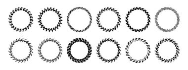 Laurel çelenkleri, kazanan zafer ödülü ve stilize yapraklarla dairesel biçimde başarı ödülü. Zaferin, onurun ve statünün izole edilmiş sembolü. Antik Yunan ve Roma 'nın şampiyon ödülü