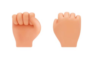 Gerçekçi el hareketi, izole edilmiş yumruk kaldırma hareketi. Vektör ayaklanması ya da protesto, isyan ya da savaş sembolü. Saldırgan duyguları sözsüz bir şekilde ifade etmek, karşı çıkmak, gösteri