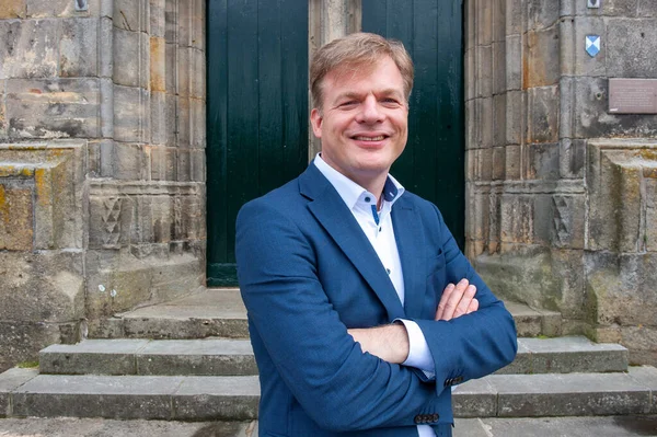 Enschede Niederlande Jul 2020 Der Niederländische Politiker Pieter Omtzigt Ist Stockbild