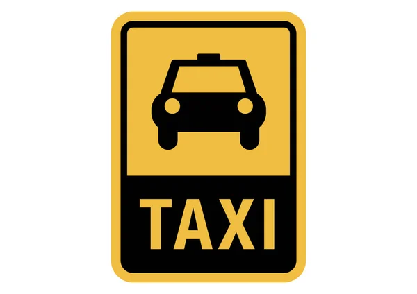 Icône Taxi Signe Illustration — Photo