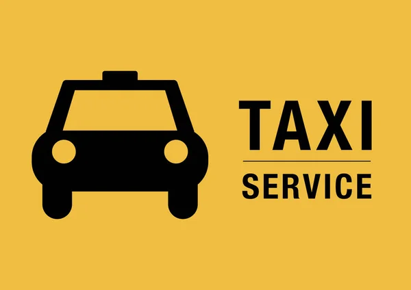 Taxi Icono Signo Ilustración —  Fotos de Stock