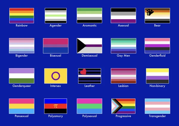 Różne Flagi Dumy Ich Znaczenie — Zdjęcie stockowe