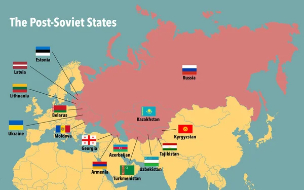 Modern Countries Former Soviet Union — Stock Photo, Image