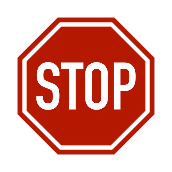 Rood Wit Stoppen Verkeersbord — Stockfoto