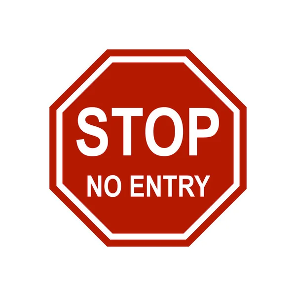 Stop Geen Verkeersbord — Stockfoto