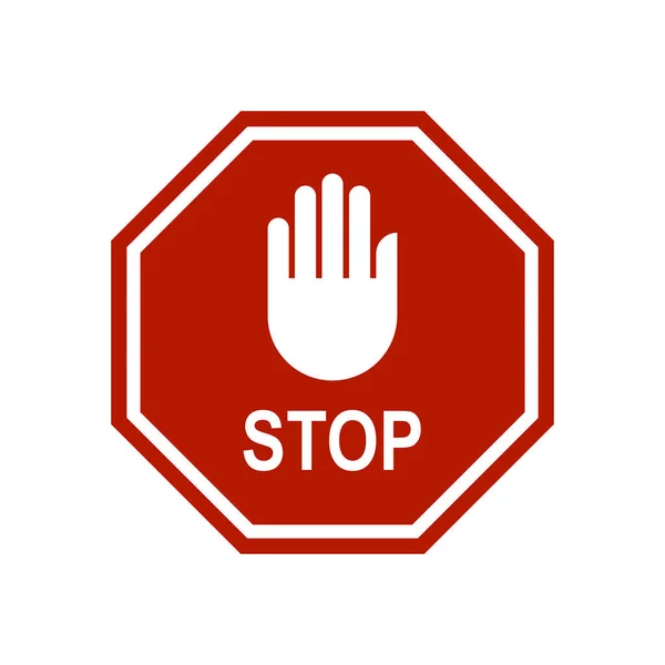 Rood Wit Stoppen Verkeersbord — Stockfoto