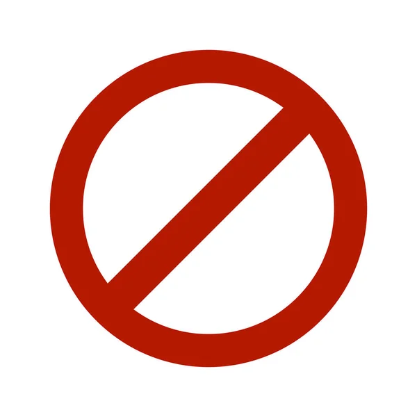 Σήμα Κυκλοφορίας Για Απαγορευμένη Είσοδο — Φωτογραφία Αρχείου
