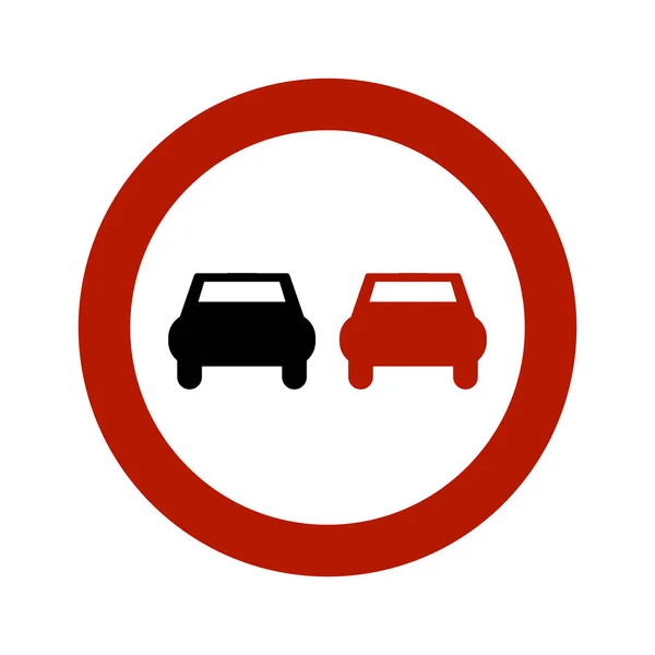 Знак Дорожного Движения Обгона — стоковое фото