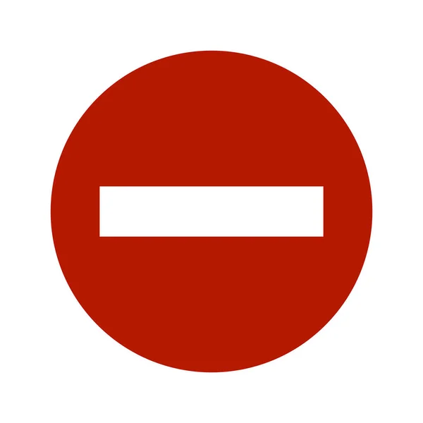Señal Tráfico Para Entrada Prohibida Todos Los Vehículos —  Fotos de Stock
