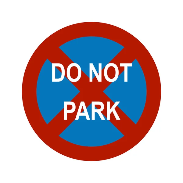 Verkehrsschild Für Parkverbot — Stockfoto
