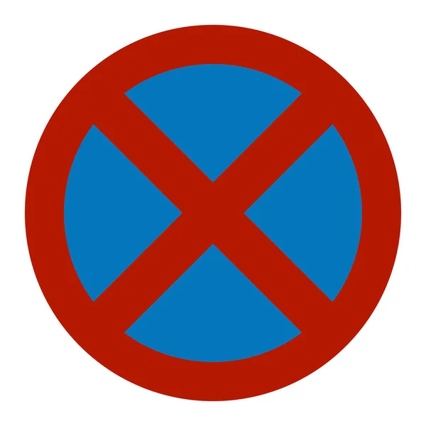 Znaki Drogowe Bez Zatrzymywania Się — Zdjęcie stockowe