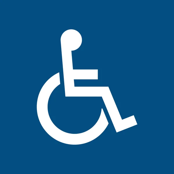 Behindertenparkschild Isoliert Hintergrund — Stockfoto