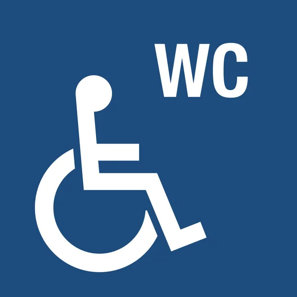 残疾人士洗手间标志 — 图库照片