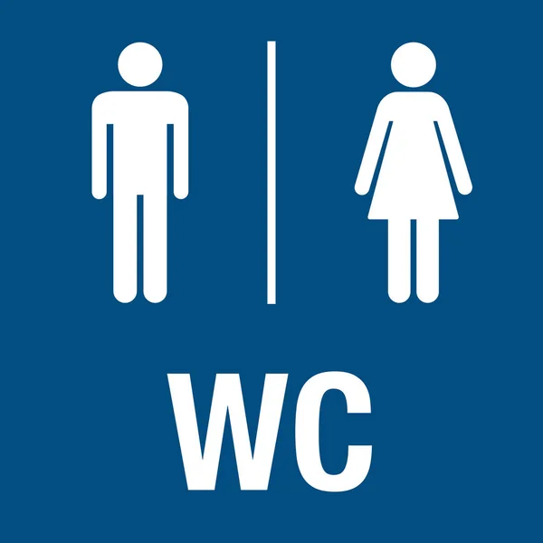 Znak Łazienka Dla Płci Męskiej Żeńskiej — Zdjęcie stockowe