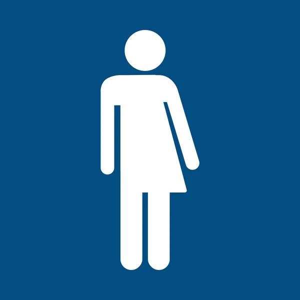 Gender Neutral Sign Isolated Blue — Stock Photo, Image
