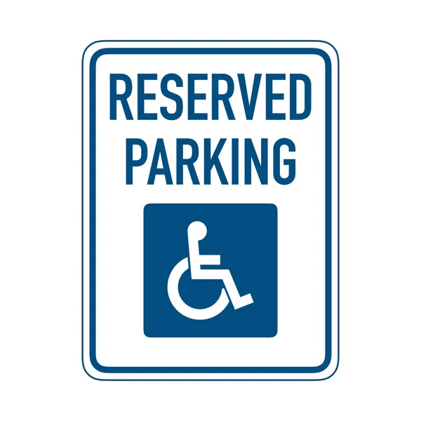 Parking Réservé Aux Personnes Handicapées — Photo