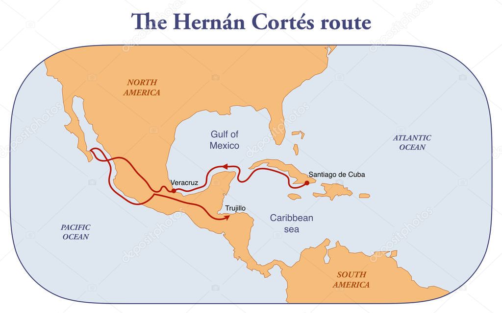 hernan cortes date of voyage