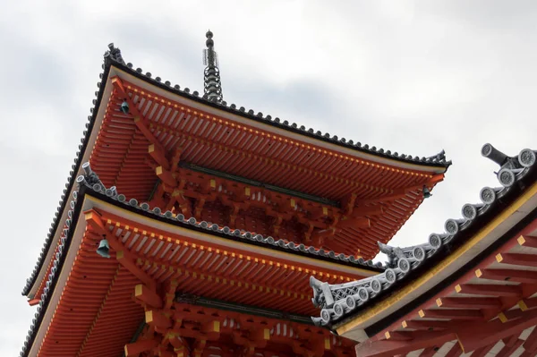 stock image View of a Japanese temple from below, in Kyoto