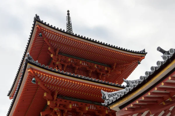 Вигляд Японського Храму Знизу Кіото Ліцензійні Стокові Фото