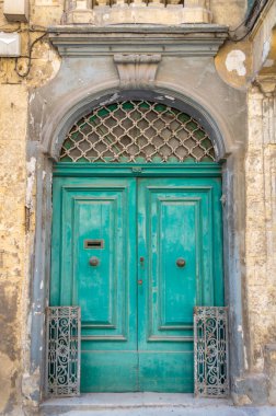 Valletta, Malta 'da geleneksel ahşap kapı