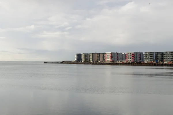 Domy Nad Morzem Reykjaviku — Zdjęcie stockowe