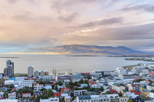 Utsikt Över Reykjavik Från Toppen Hallgrmskirkja Kyrka — Stockfoto