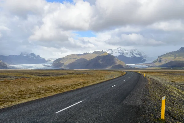 Famosa Carretera Circunvalación Islandia Glaciar Svnafellsjkull — Foto de Stock