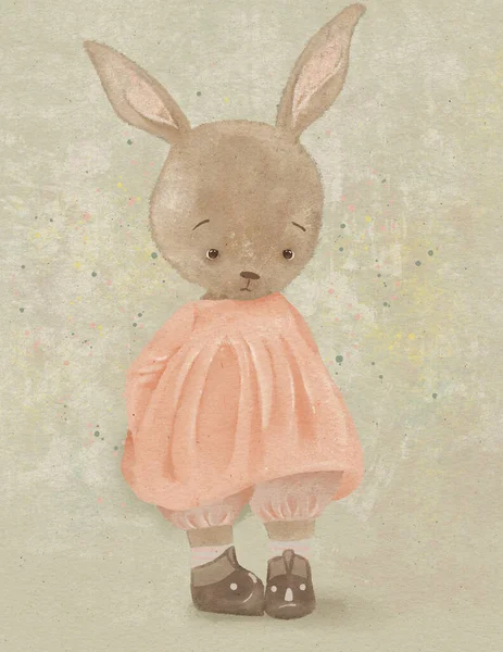 cartoon bunny cute for greeting card, children\'s room, invitation