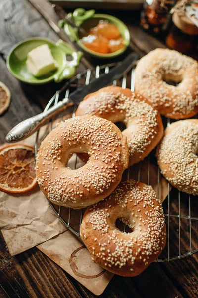 Home Sweet Pastries Bagels Simit Dessert — Stock Photo, Image