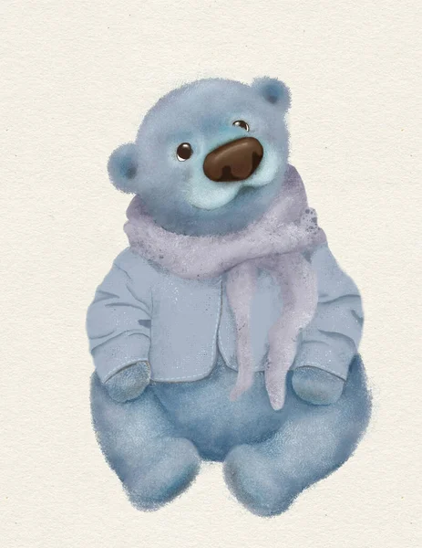 Boneka Beruang Binatang Lucu Untuk Hiasan Kamar Anak Anak Kartu — Stok Foto