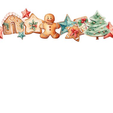 Noel için zencefilli kurabiye, hediye kurabiyeleri, Noel desenleri.
