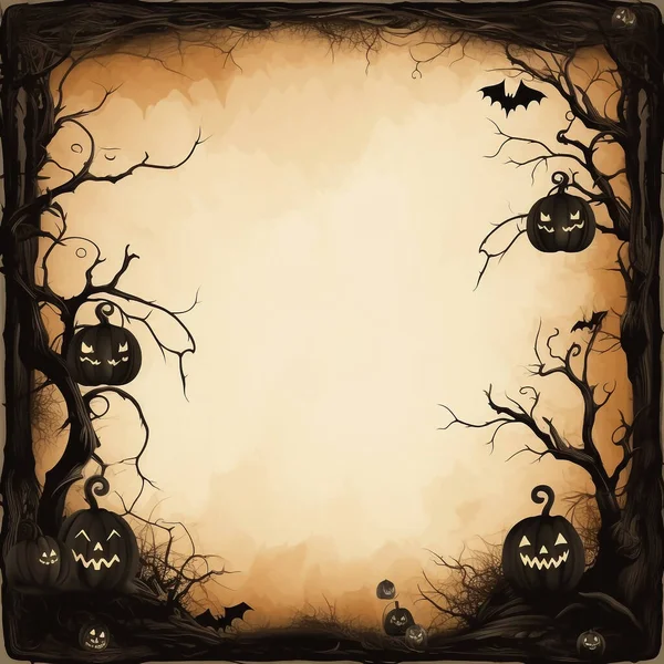 Halloween Party Uitnodiging Halloween Card — Stockfoto