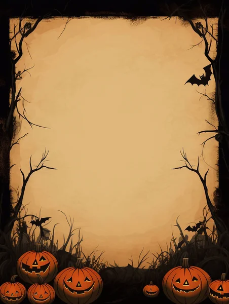 Einladung Zur Halloween Party Halloween Karte — Stockfoto