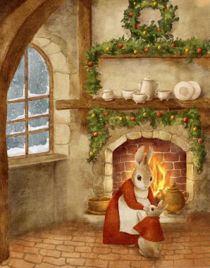 Noel Karlı Köyü Kartı, Noel Tavşanı