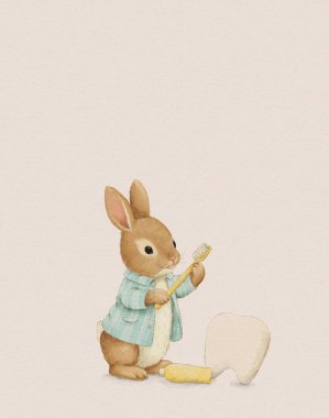 Woodland Suluboya Hayvan Bebek Elbiseleri Kumaşı ve Albüm, davetiye, tebrik kartı, duvar sanatı, kartpostal