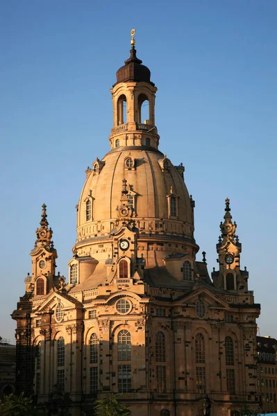 Tour Église Dresde Frauenkirche Allemagne — Photo