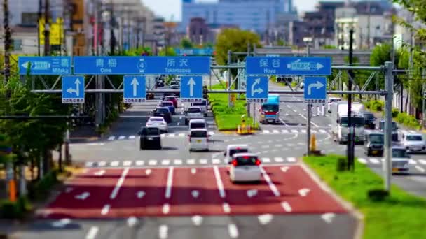 Time Lapse Miniature Trafikprop Den Urbane Gade Tokyo Høj Kvalitet – Stock-video