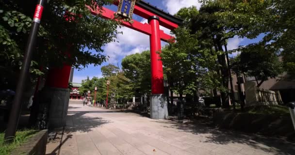 Tokyo Daki Tomioka Tapınağı Nda Geleneksel Bir Manzara Koto Bölgesi — Stok video
