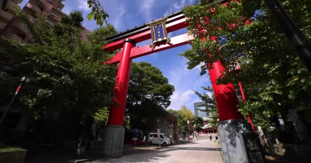Perinteinen Maisema Tomiokan Alttarilla Tokiossa Koto District Tomioka Tokio Japani — kuvapankkivideo
