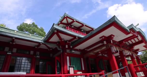 Ett Traditionellt Landskap Vid Tomioka Helgedomen Tokyo Koto Distriktet Tomioka — Stockvideo