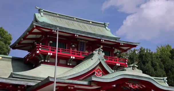 Traditional Landscape Tomioka Shrine Tokyo Koto District Tomioka Tokyo Japan — Vídeo de stock