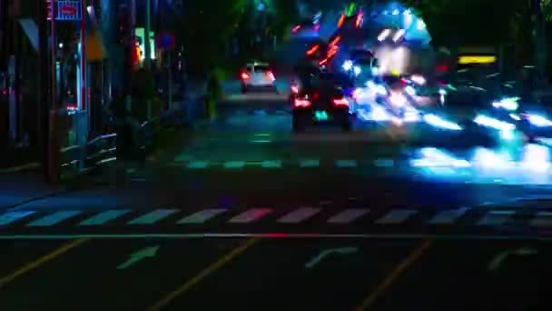 東京のダウンタウンの通りで渋滞の夜のタイムラプス 高品質4K映像 豊島区目白東京都10 2022ここでは東京の街があります — ストック動画