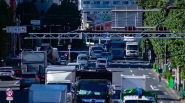 A timelapse of the traffic jam at the crossing in Tokyo. Setagaya district Tokyo Japan 11.02.2022 Here is a downtown district in Tokyo. High quality 4k footage.