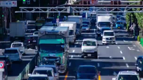 Timelapse Traffic Jam Crossing Tokyo Setagaya District Tokyo Japan 2022 — Video